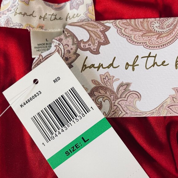 Band Of The Free Red Sequin Mini Skirt Sparkle Party Holiday Clubwear NWT L - Picture 3 of 11